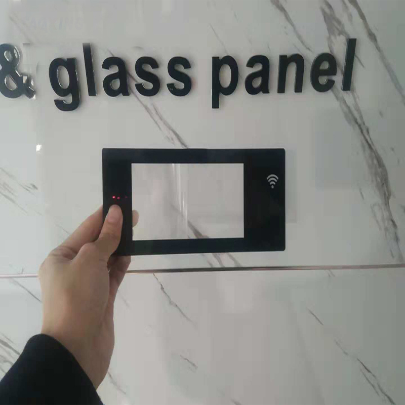Flat silk screen printing colorful tempered electronic product assemble panel glass